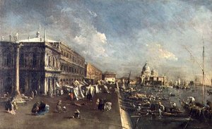 Molo, Venetsia tekijältä Francesco Guardi