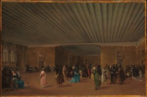 Palazzo Dandolon julkinen ridotto tekijältä Francesco Guardi