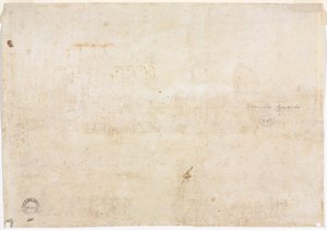 Kolme luonnosta kaarista (käänteinen) tekijältä Francesco Guardi
