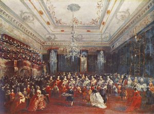Venetsialainen gaalakonsertti tekijältä Francesco Guardi