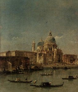 Venetsia, Santa Maria della Salute tekijältä Francesco Guardi