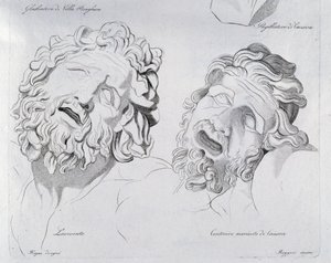 Canovan Laokoonin ja Kentaurin päät morientevat tekijältä Francesco Hayez