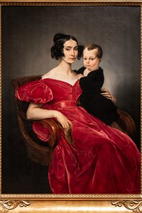 Muotokuva kreivitär Teresa Zumali Marisilistä ja hänen pojastaan ​​Giuseppesta tekijältä Francesco Hayez