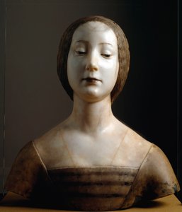 Naisen rintakuva, joka tunnetaan nimellä Isabella of Aragon tekijältä Francesco Laurana