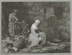 Maatilan sisustus Shepherd Scenes (sarjan nimi) tekijältä Francesco Londonio