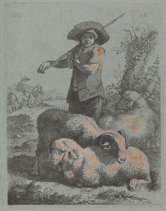 Pysyvä paimen, 1760. tekijältä Francesco Londonio