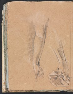Verona Sketchbook: Kädet ja kädet verhoilla sivu 78, 1760. tekijältä Francesco Lorenzi