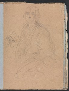 Verona Sketchbook: Gentlemen sivu 55, 1760. tekijältä Francesco Lorenzi