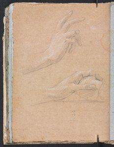 Verona Sketchbook: Kädet sivu 92, 1760. tekijältä Francesco Lorenzi