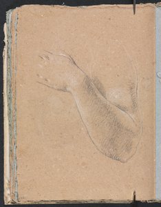 Verona Sketchbook: Vasen käsi ja käsi sivu 46, 1760. tekijältä Francesco Lorenzi