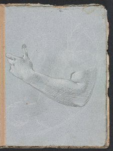 Verona Sketchbook: Vasen käsi ja käsi sivu 47, 1760. tekijältä Francesco Lorenzi