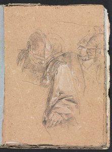 Verona Sketchbook: Soldiers sivu 73, 1760. tekijältä Francesco Lorenzi