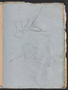 Verona Sketchbook: Tutkimus jaloista sivu 53, 1760. tekijältä Francesco Lorenzi