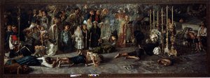 Il voto (Fete kunnianosoituksena St Pantaleonille 27. heinäkuuta Miglianicossa Abruzzossa, Italiassa) - öljy kankaalle