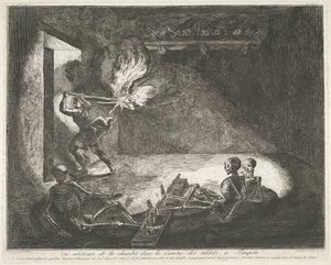 Soldatenkazerne te Pompei Magna Graecian antiikki (sarjan nimi) tekijältä Francesco Piranesi