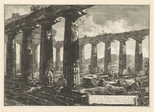 Junon temppeli Paestumissa Vue intérieure du Temple, que l