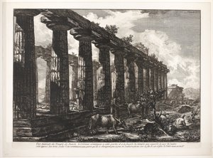 Athenen temppeli Paestumissa Tempel van Juno