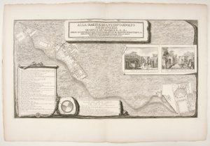 Kaupungista löydettyjen tehtaiden topografia? Pompejista tekijältä Francesco Piranesi