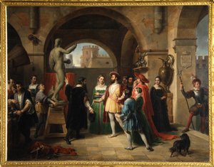 Francis I Benvenuto Cellinin studiossa