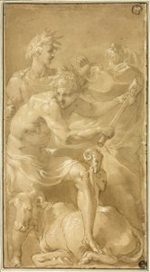 Härän uhraus tekijältä Francesco Primaticcio