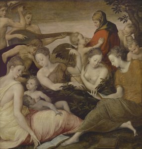 Musiikin taide, n. 1565 tekijältä Francesco Primaticcio