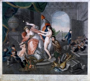 Ranskan tasavalta riisuu Italian (BONNET PHRYGEN) tai "" E questa l