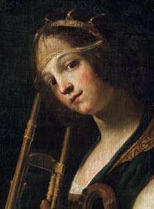 Konsertti (yksityiskohta) (Konsertti). Francesco Rusticin (noin 1575-1626) maalaus. Öljy kankaalle