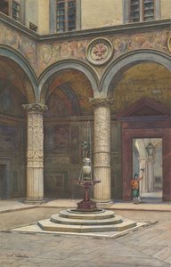 Palazzo Vecchion sisäpiha, Firenze, 1800-luku.