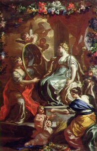 Allegoria loistokkaasta hallituskaudesta, n. 1730 tekijältä Francesco Solimena