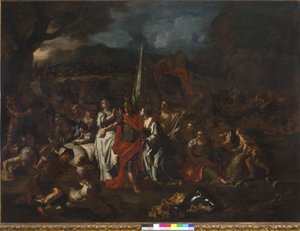 Daavid Amalekilaisten voittaja, 1720-21 tekijältä Francesco Solimena