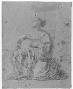 Polvistuva nainen tekijältä Francesco Solimena