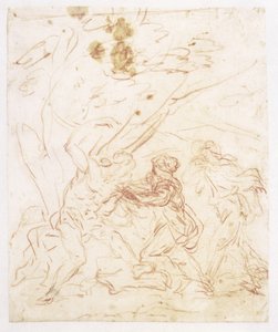 St Irene hoitaa St Sebastiania tekijältä Francesco Solimena
