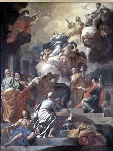 Neitsyt taivaaseenastuminen tekijältä Francesco Solimena