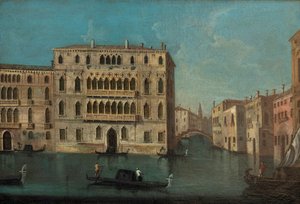 Francesco Tironi Grand Canal ja Foscarin palatsi