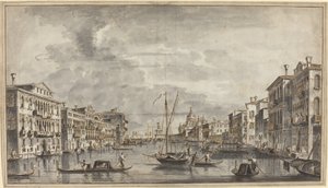 Canal Grande kohti tervehdys ja Dogana