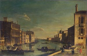 Canal Grande katselee itään Campo San Viosta Bacinoon (öljy aluksella)