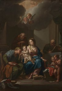 Esitysluonnos pyhälle perheelle pyhien Annan, Joakimin ja Johannes Kastajan kanssa..., n. 172