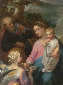 The Rest on the Flight to Egypt, n.1569 (öljy kankaalle)