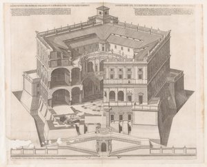 Roomalaisen loiston peili: Farnesen palatsi, 1500-luku, 1500-luku. tekijältä Francesco Villamena