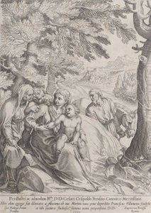 Loput lennolla Egyptiin, 1597. tekijältä Francesco Villamena