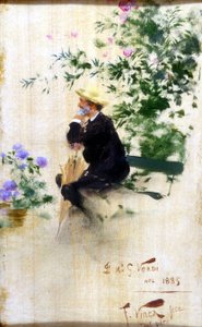 Vinea Francescon (1845 - 1902) muotokuva Giuseppe Verdistä. 1885. Scala-museo, Milano.