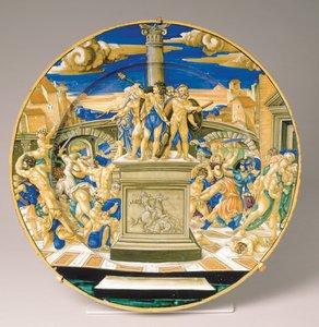 Lautas viattomien verilöylyllä, n. 1527–1530 (maiolica)