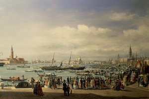 Napoleon III saapuu Venetsiaan tekijältä Francesco Zanin