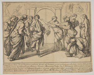 Viisaat ja tyhmät neitsyet, 1728. tekijältä Francesco Zuccarelli