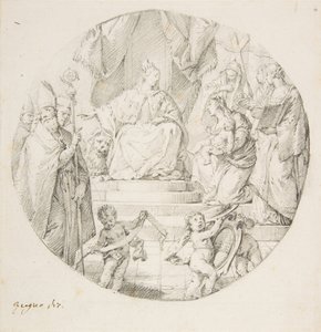 Aatelisto esittelee lapsen Venetsiaan, 1709-87.