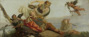 Armidan kukilla kruunattu Nukkuva Rinaldo (aiemmin nimeltään Sleeping Mars)