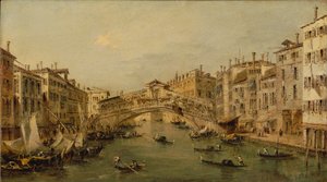 Venetsia: Rialto tekijältä Francesco circle of Guardi