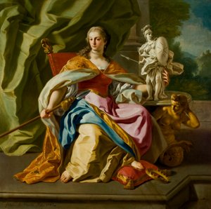 Allegoria Maltan ritarikunnan aatelistosta, 1747.