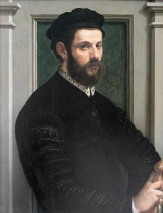 Herrasmiehen muotokuva tekijältä Francesco de Rossi Salviati Cecchino
