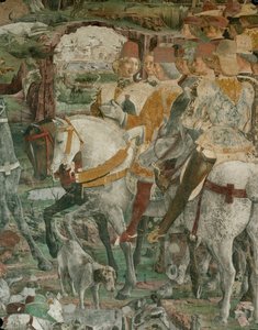 Kuukausien sali: Maaliskuu (fresko) tekijältä Francesco del Cossa